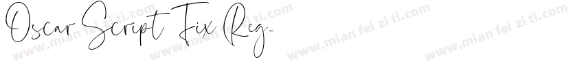 Oscar Script Fix Reg字体转换